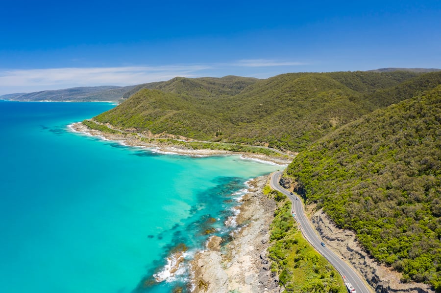 Great Ocean Road i det sydlige Australien
