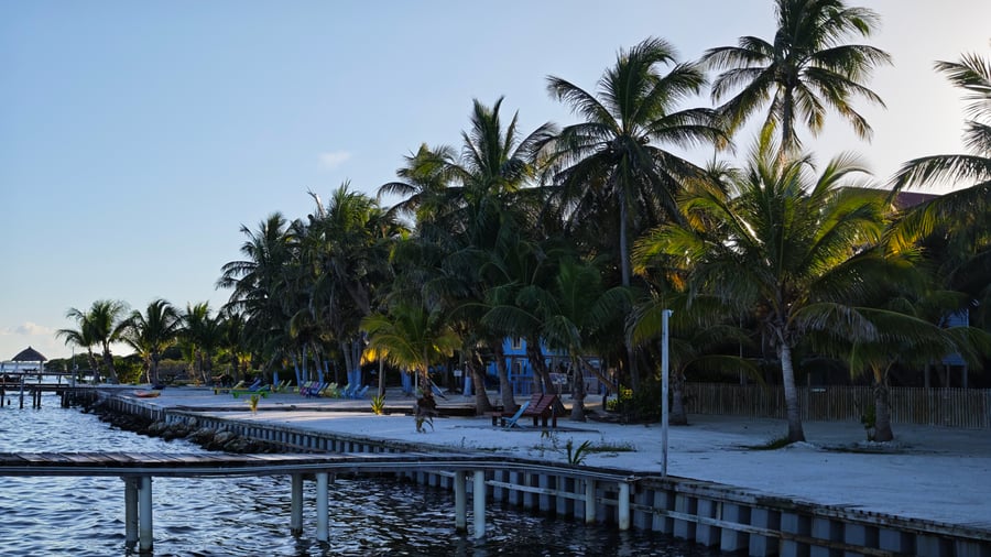 Beach on Caye Caulker in Belize