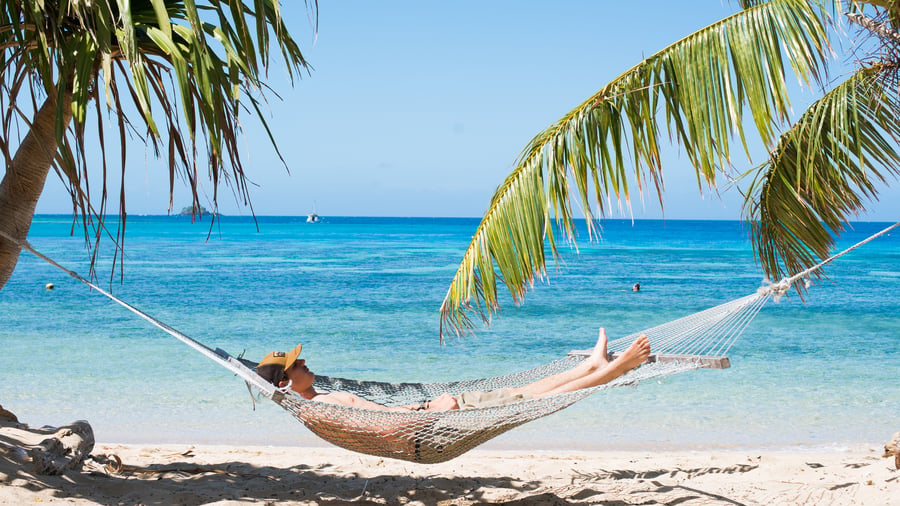 Relaxing in Fiji