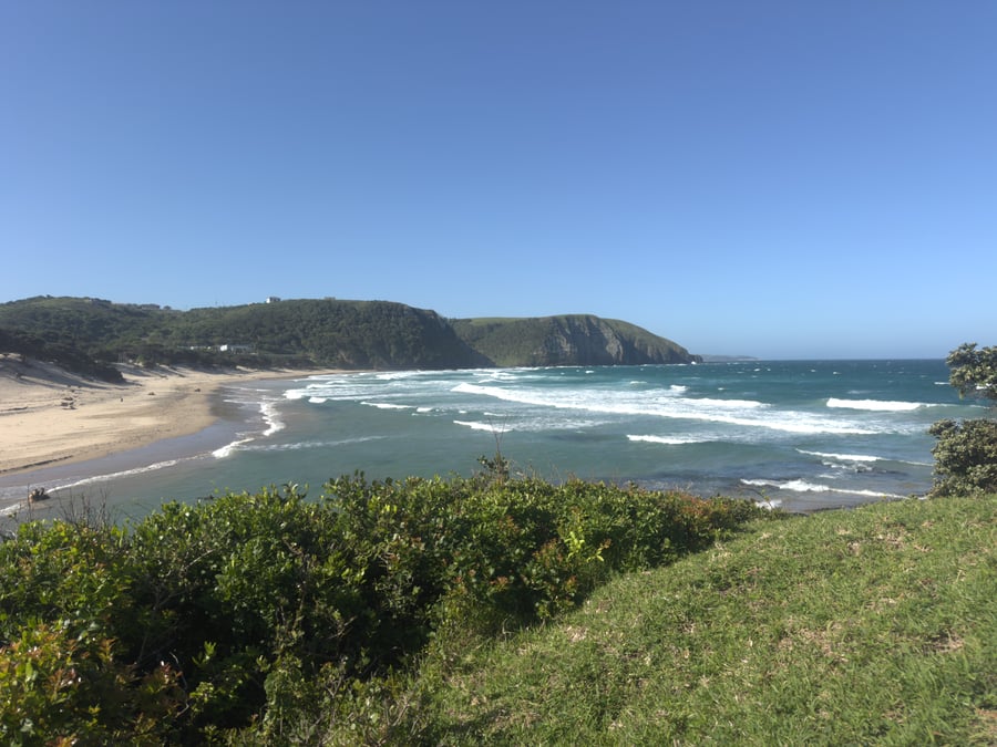 view over coffee bay in south africa