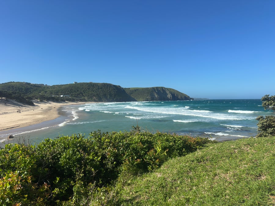 view over coffee bay in south africa