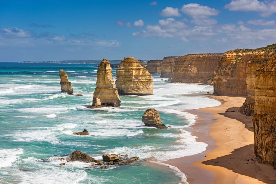 De 12 Apostlarna längs Great Ocean Road