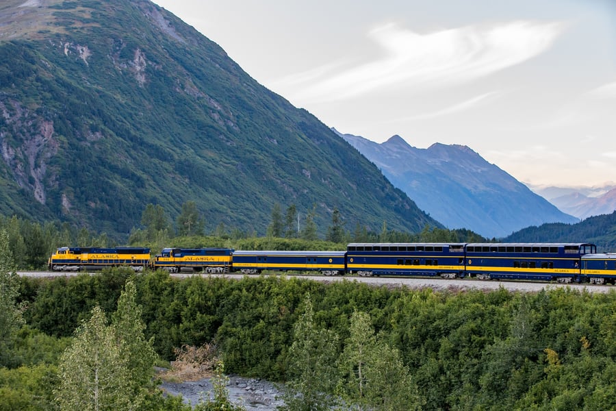 Med tog gennem Alaska