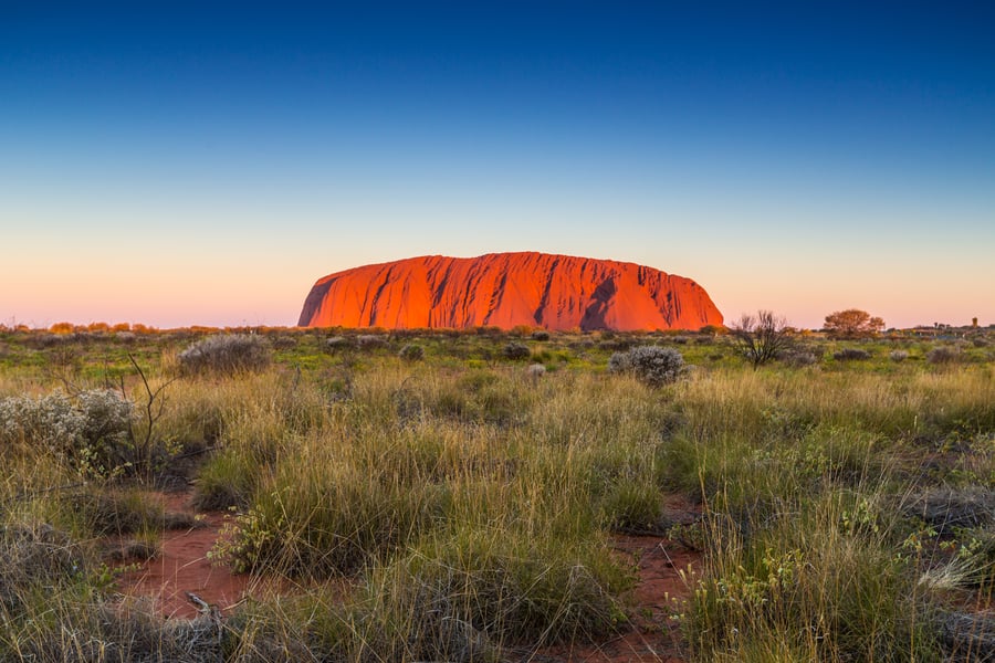 Uluru i den australske ødemark