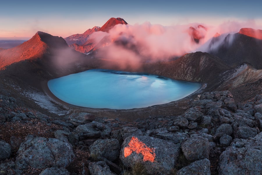 Tongariro Alpine Crossing i Nya Zeeland
