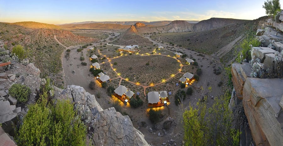 Dwyka Tented Lodge in Sanbona Wildlife Reserve